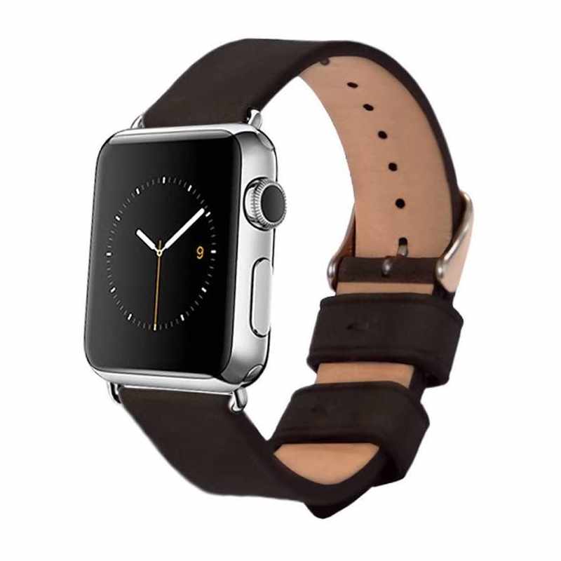 monowear Leder Armband für Apple Watch 42 mm Echtleder