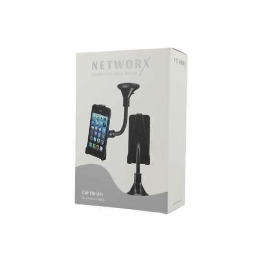Networx Kfz-Halter iPhone 4/4s/5 Car Holder Autohalterung schwarz