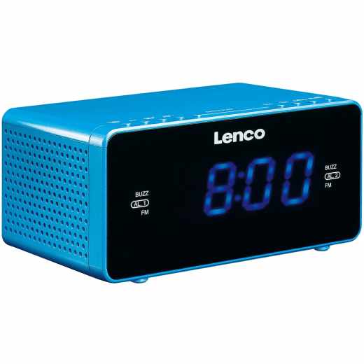 Radiowecker CR-520 Kaufen33, mit USB-Anschluss 24,95 Uhrenradio - € Lenco blau