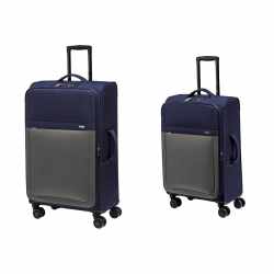 Reise Koffer Trolley 2-teiliges Set 69,95 lVolumen blau und 96 4 62 Rollen , €