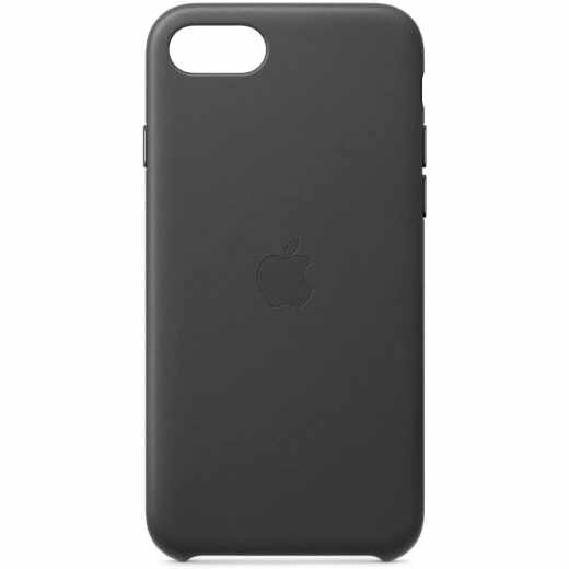 Apple iPhone Leder Case f&uuml;r iPhone SE (2020), 7, 8 Schutzh&uuml;lle schwarz